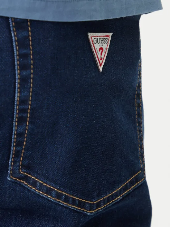 Guess Jeans Jeansy M6RA0F D6326 Granatowy Regular Fit