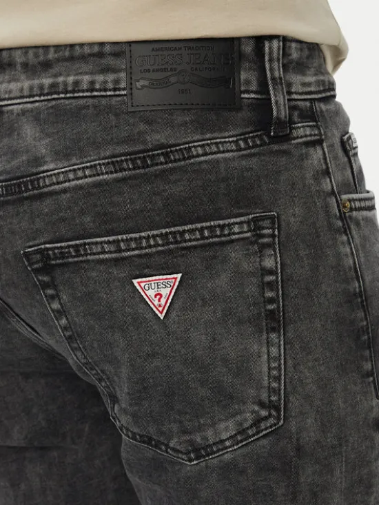 Guess Jeans Jeansy M6YA1C D1244 Czarny Slim Fit