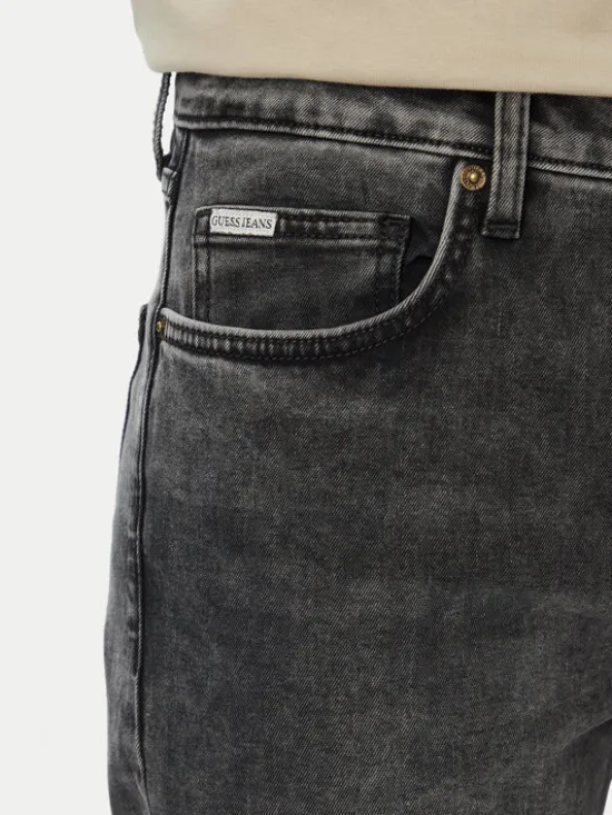 Guess Jeans Jeansy M6YA1C D1244 Czarny Slim Fit