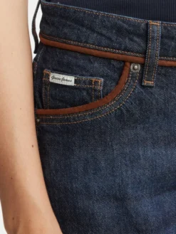 Guess Jeans Jeansy W6BA0Y D1793 Granatowy Wide Leg