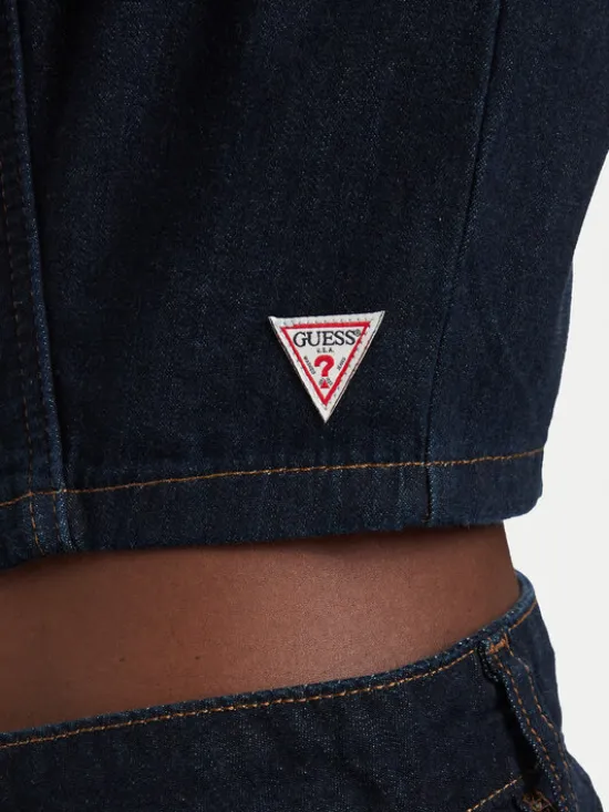 Guess Jeans Kamizelka W6GHZ9 D7971 Granatowy Regular Fit