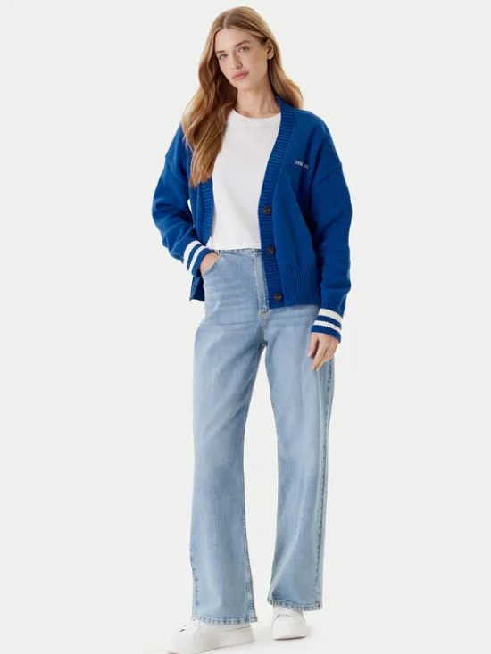 Guess Jeans Kardigan W4BR81 Z3HM1 Niebieski Regular Fit
