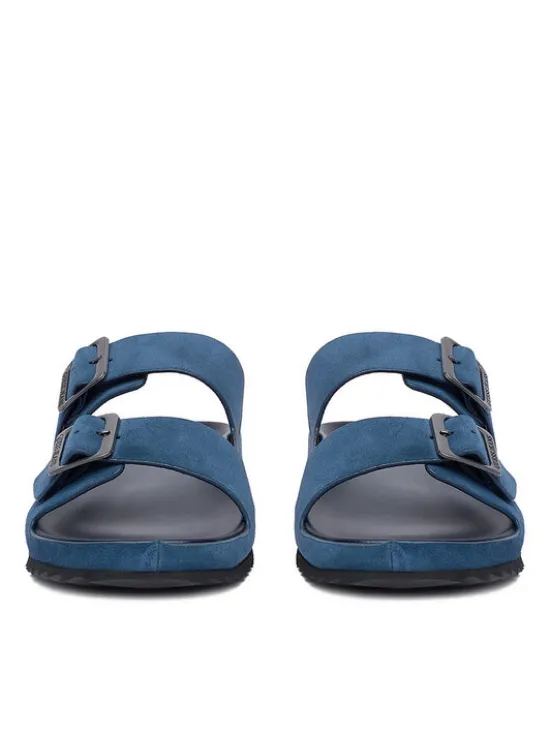 Guess Jeans Klapki EO-KANSAS-01 126AM Niebieski