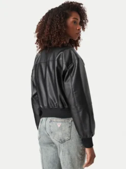 Guess Jeans Kurtka bomber W6YL01 W2525 Czarny Regular Fit