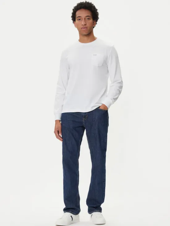 Guess Jeans Longsleeve M5BI77 K8FQ4 Biały Regular Fit