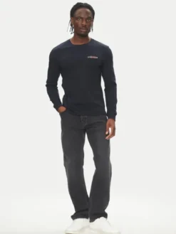 Guess Jeans Longsleeve M4YI54 K8HM0 Granatowy Regular Fit