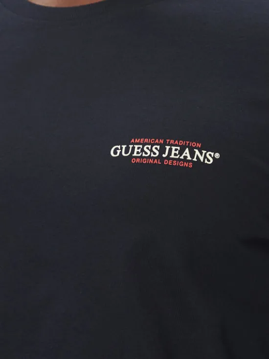 Guess Jeans Longsleeve M4YI54 K8HM0 Granatowy Regular Fit