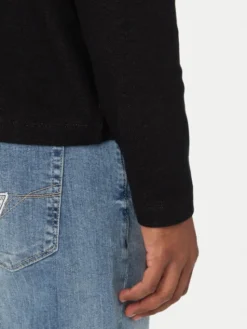 Guess Jeans Longsleeve M6YP08 K4176 Czarny Regular Fit