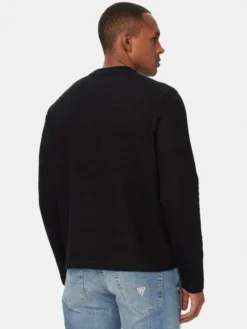 Guess Jeans Longsleeve M6YP08 K4176 Czarny Regular Fit