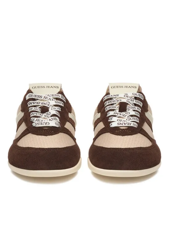 Guess Jeans Sneakersy EO-GJ2128 Brązowy ciemny
