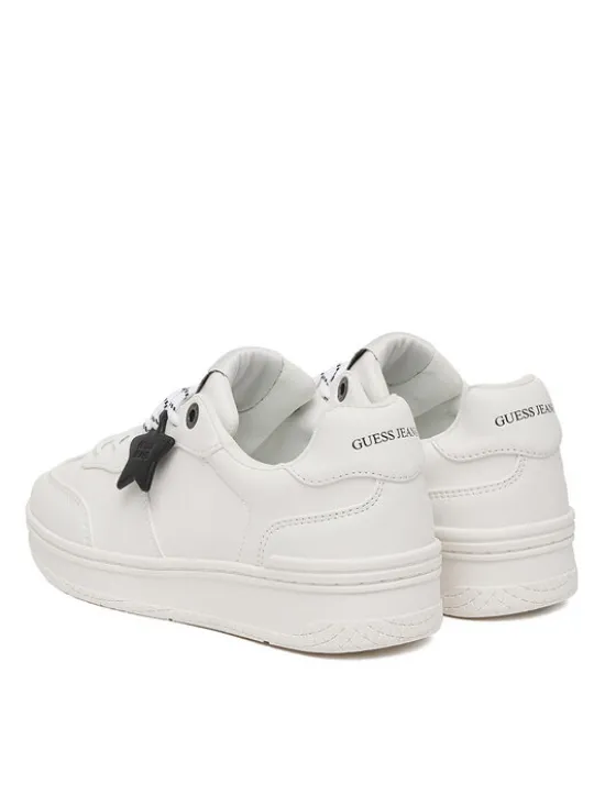Guess Jeans Sneakersy EO-GSJ120 Kremowy