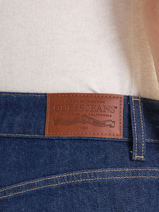 Guess Jeans Spódnica jeansowa W5BD96 D002A Granatowy Regular Fit