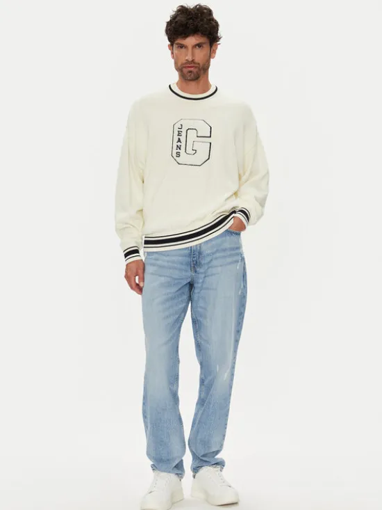 Guess Jeans Sweter M5YR21 Z3HM1 Écru Regular Fit