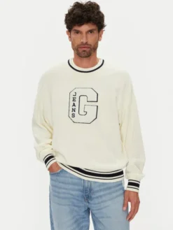 Guess Jeans Sweter M5YR21 Z3HM1 Écru Regular Fit