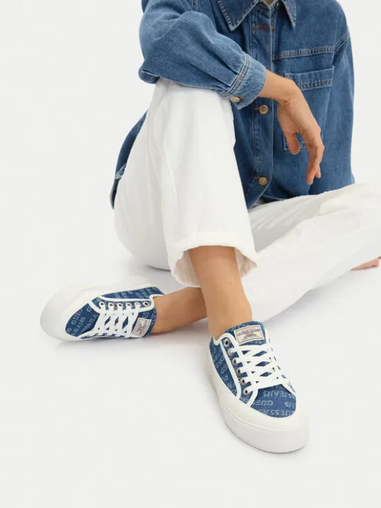 Guess Jeans Tenisówki CWBEO-GJ13456 Niebieski
