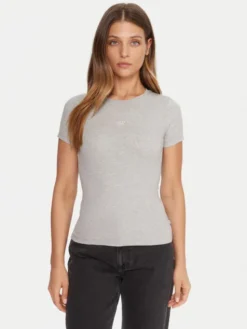Guess Jeans T-Shirt W5BP45 KA0H1 Szary Slim Fit