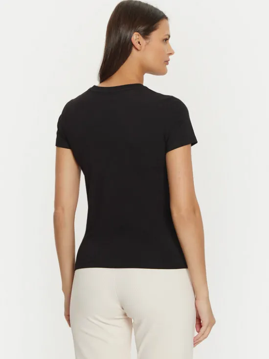 Guess Jeans T-Shirt W4YI01 J1314 Czarny Regular Fit