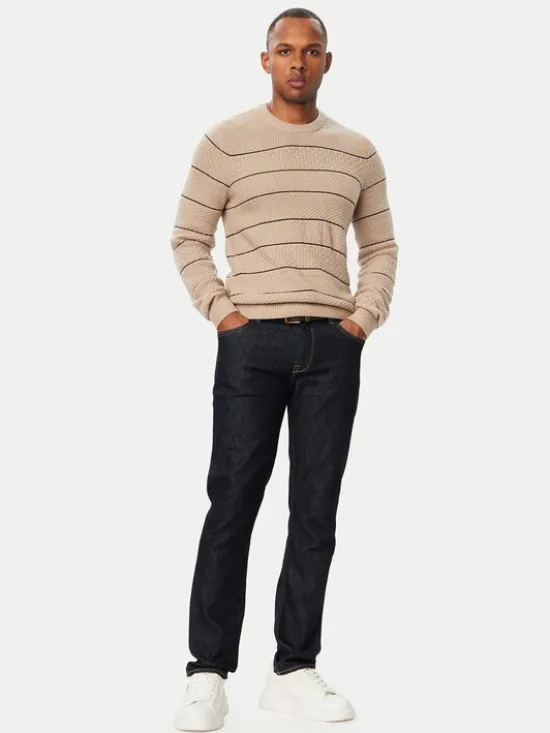 Guess Jeansy M6BAS2 D2042 Granatowy Slim Tapered Fit