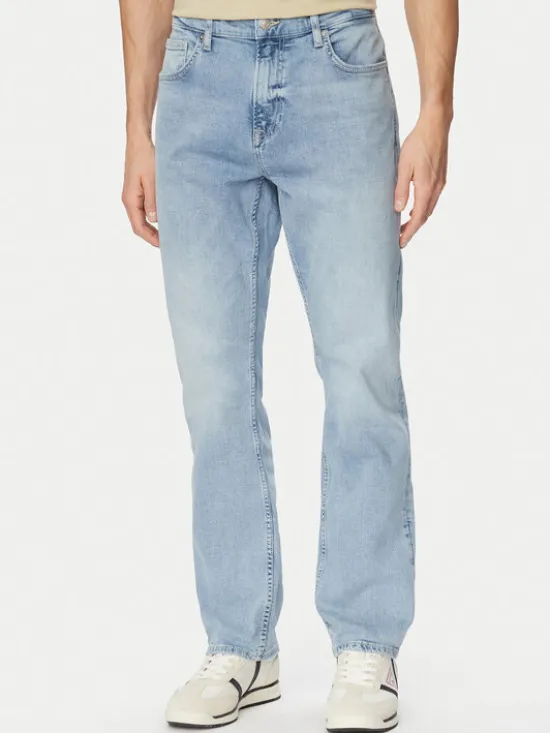 Guess Jeansy M6GA31 D0779 Niebieski jasny Straight Fit
