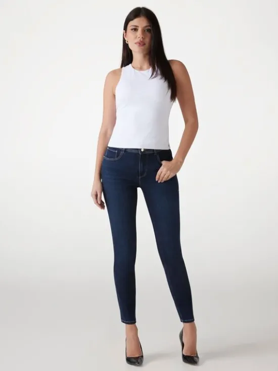 Guess Jeansy 172235 Niebieski Skinny Fit