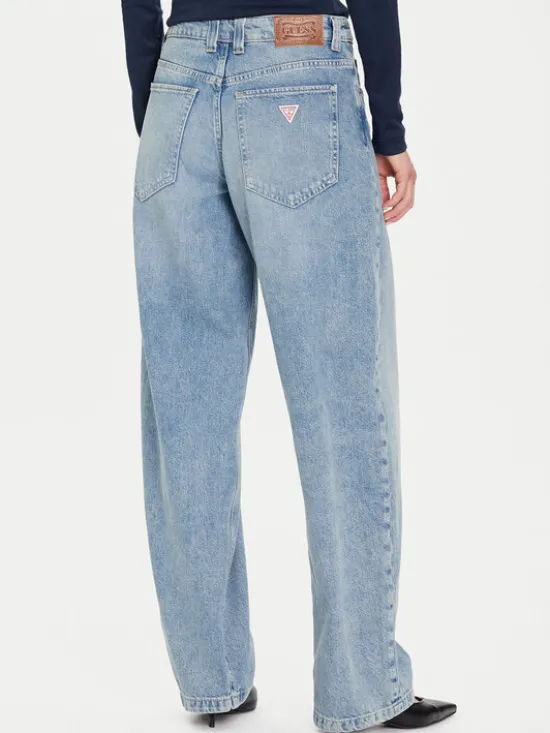 Guess Jeansy W5BA2L D0742 Niebieski Baggy Fit