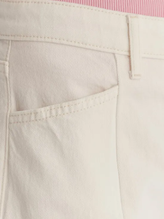 Guess Jeansy W6RA1H D6521 Biały Wide Leg