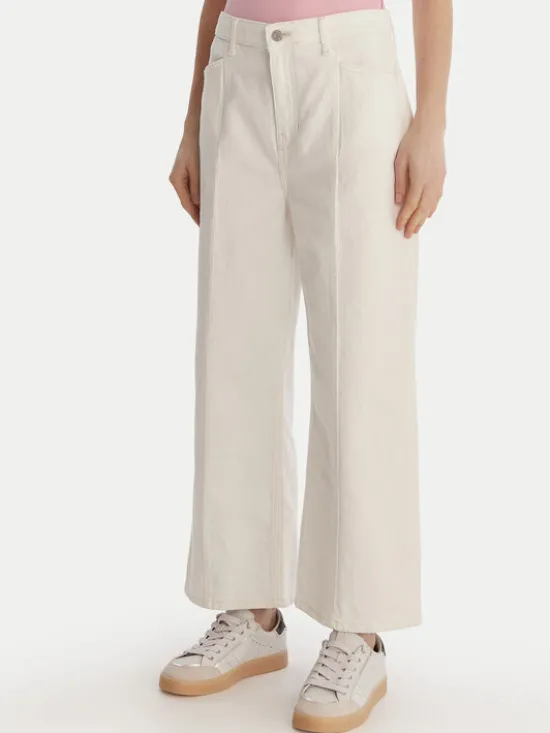 Guess Jeansy W6RA1H D6521 Biały Wide Leg