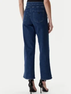 Guess Jeansy W6RA3R D0910 Granatowy Wide Leg
