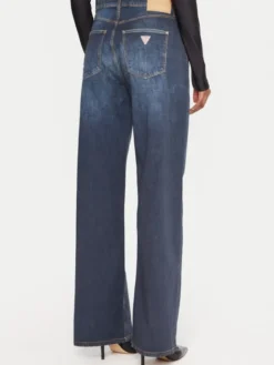 Guess Jeansy W5YA1A D0213 Granatowy Wide Leg