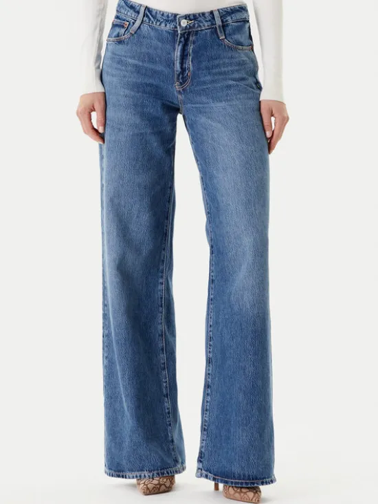 Guess Jeansy W5YA96 D5QKB Granatowy Regular Fit