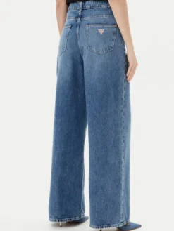 Guess Jeansy W5YA2G D5QKB Niebieski Wide Leg