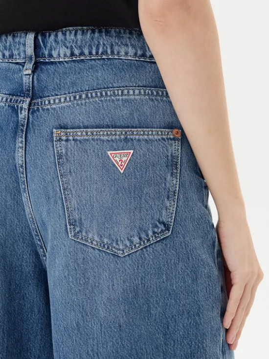 Guess Jeansy W5YA2G D5QKB Niebieski Wide Leg
