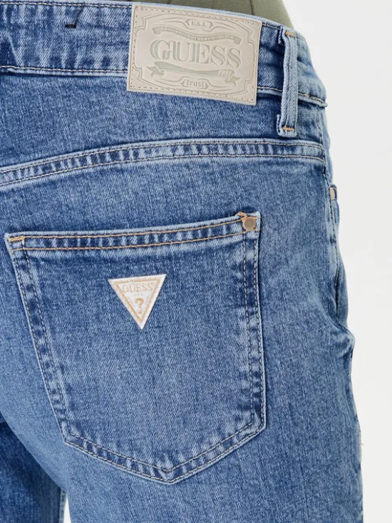 Guess Jeansy W5YA0R D5QP2 Niebieski Regular Fit