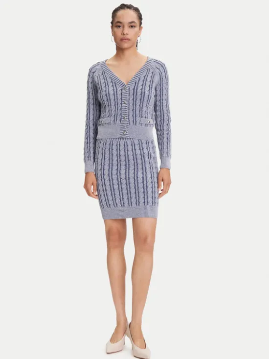 Guess Kardigan W5YR15 Z3OU0 Niebieski Regular Fit
