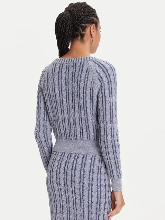 Guess Kardigan W5YR15 Z3OU0 Niebieski Regular Fit