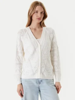 Guess Kardigan W5YR55 Z2ZK2 Biały Regular Fit