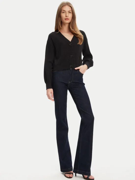 Guess Kardigan W5YR01 Z2ZK2 Czarny Regular Fit