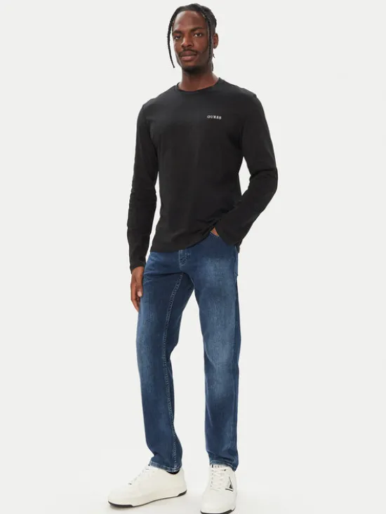 Guess Komplet longsleeve U6BG04 K5370 Czarny Regular Fit