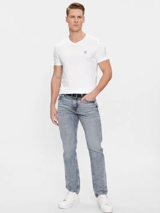 Guess Komplet t-shirtów Caleb U97G03 KCD31 Biały Regular Fit