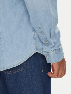 Guess Koszula jeansowa M4GH02 D3PF5 Niebieski Slim Fit