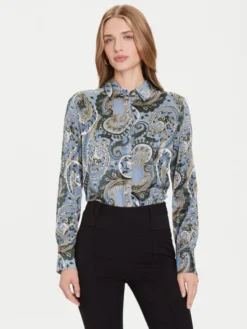 Guess Koszula W5BH78 W2770 Niebieski jasny Regular Fit