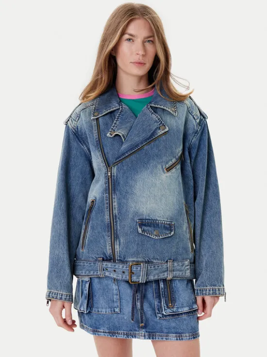 Guess Kurtka jeansowa W5YN70 D4XYZ Niebieski Regular Fit
