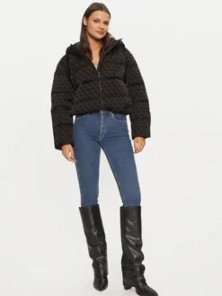 Guess Kurtka przejściowa Daisy W4BL36 WGJZ0 Czarny Regular Fit