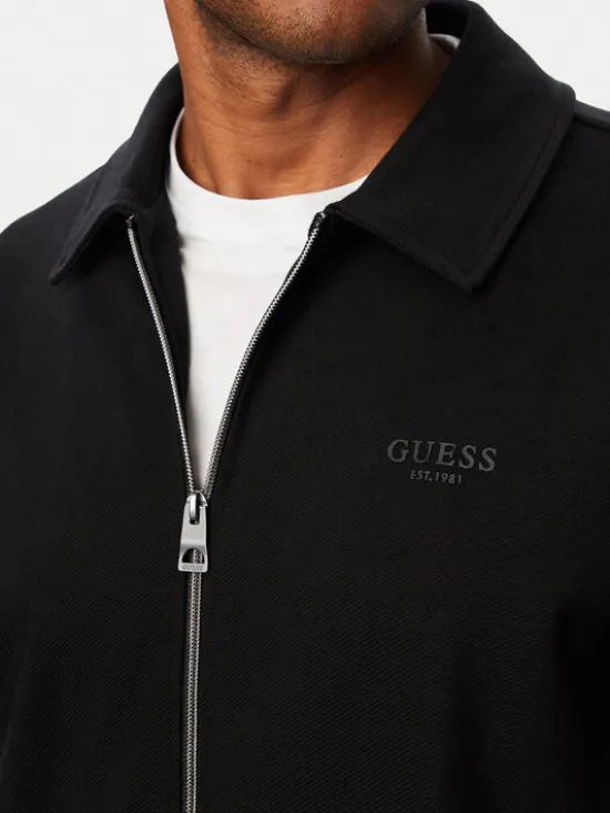 Guess Kurtka przejściowa M6BQ24 K6164 Czarny Regular Fit