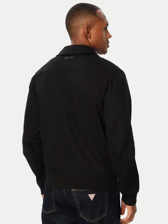 Guess Kurtka przejściowa M6BQ24 K6164 Czarny Regular Fit