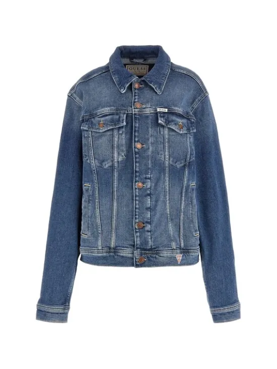 Guess Kurtka przejściowa 166649 Niebieski Classic Fit