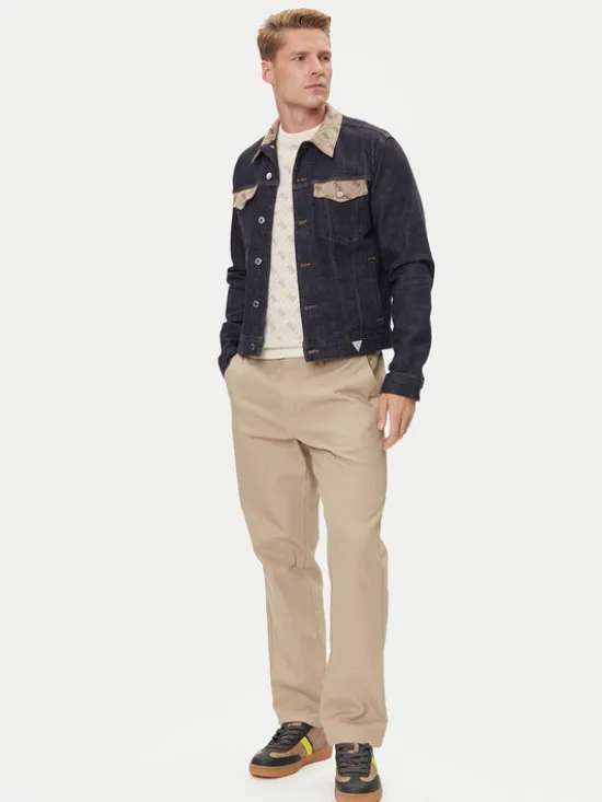 Guess Kurtka przejściowa 177333 Niebieski Classic Fit