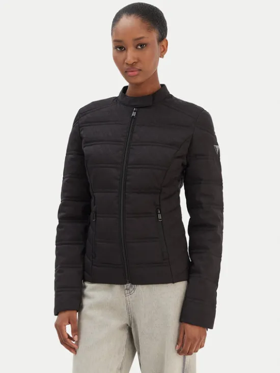 Guess Kurtka przejściowa W6RL02 WJ492 Czarny Regular Fit