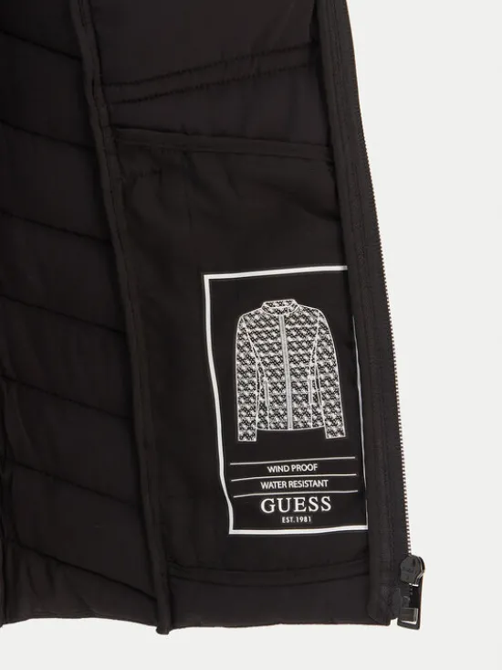 Guess Kurtka przejściowa W6RL02 WJ492 Czarny Regular Fit