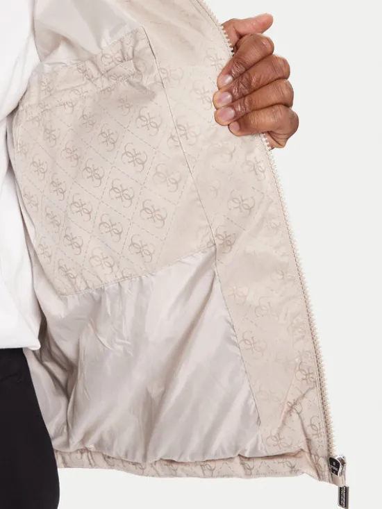 Guess Kurtka przejściowa Z5BL02 WFIQ2 Beżowy Regular Fit